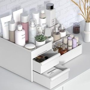 Makeup Cosmetics Bathroom Countertop Organizer Drawers Office Acces…